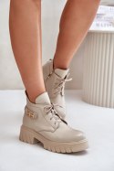 Botki Model Zazoo 60483 Beige - Step in style Step in style Botki Model Zazoo 60483 Beige - Step in style Step in style
