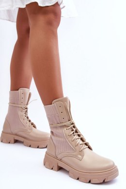 Botki Workery Model Marlissa A9513 Beige - Step in style Step in style