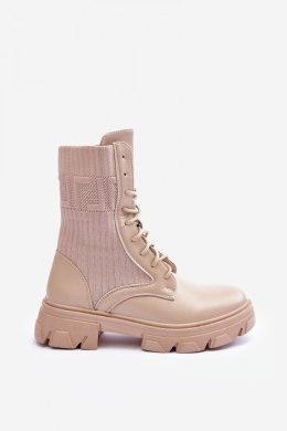 Botki Workery Model Marlissa A9513 Beige - Step in style Step in style