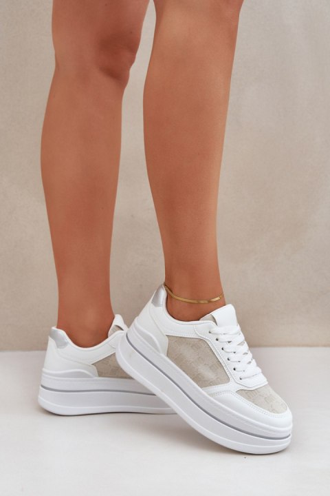 Buty Sportowe Model Fenarra LA312P White - Step in style Step in style Buty Sportowe Model Fenarra LA312P White - Step in style Step in style