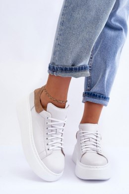 Buty Sportowe Model Lemar 10150 White/Capppuccino - Step in style Step in style