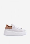 Buty Sportowe Model Lemar 10150 White/Capppuccino - Step in style Step in style Buty Sportowe Model Lemar 10150 White/Capppuccino - Step in style Step in style