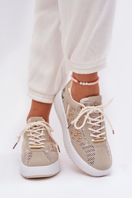 Buty Sportowe Model Ogalda YY-157 Beige - Step in style Step in style