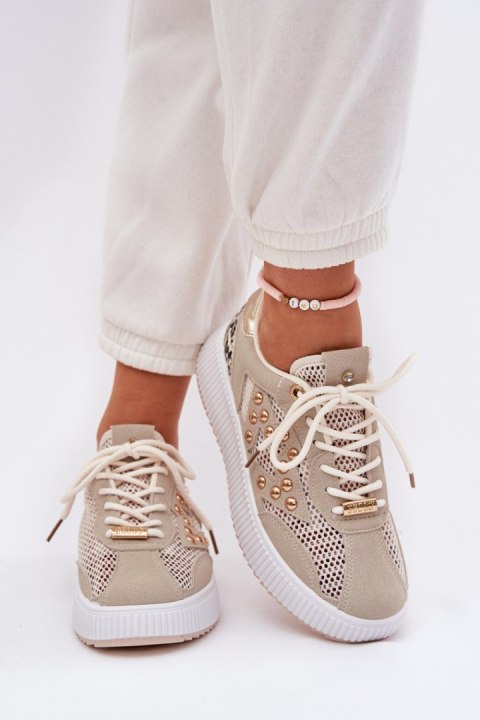 Buty Sportowe Model Ogalda YY-157 Beige - Step in style Step in style Buty Sportowe Model Ogalda YY-157 Beige - Step in style Step in style