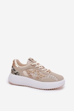 Buty Sportowe Model Ogalda YY-157 Beige - Step in style Step in style