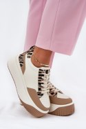 Buty Sportowe Model Tamorniel PL359 Zebra Beige - Step in style Step in style Buty Sportowe Model Tamorniel PL359 Zebra Beige - Step in style Step in style