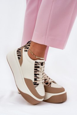 Buty Sportowe Model Tamorniel PL359 Zebra Beige - Step in style Step in style