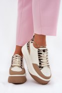 Buty Sportowe Model Tamorniel PL359 Zebra Beige - Step in style Step in style Buty Sportowe Model Tamorniel PL359 Zebra Beige - Step in style Step in style