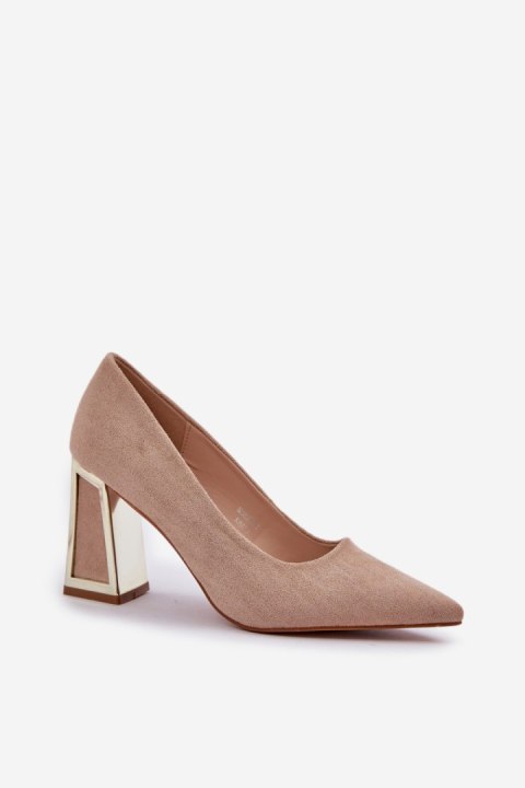 Czółenka Model Falseki M388 Dark Beige - Step in style Step in style Czółenka Model Falseki M388 Dark Beige - Step in style Step in style