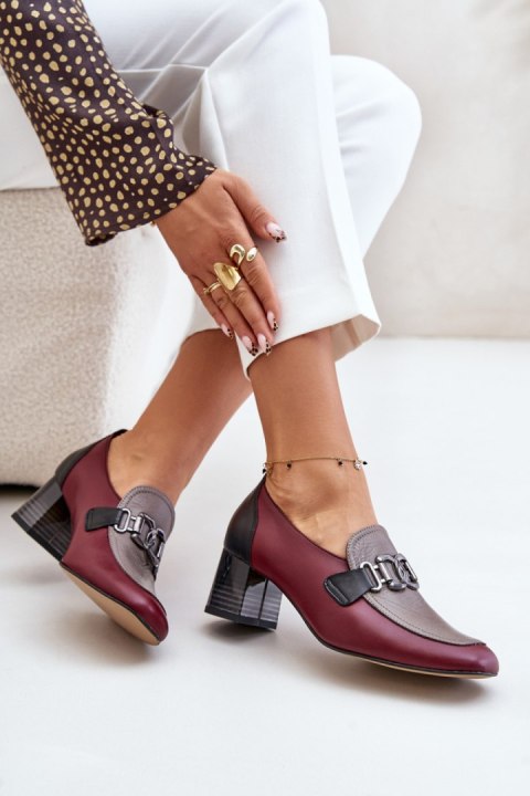 Czółenka Model Laura Messi 2861 Bordo - Step in style Step in style Czółenka Model Laura Messi 2861 Bordo - Step in style Step in style