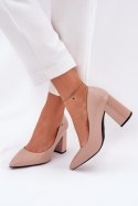 Czółenka Model Vinceza 62220 Beige - Step in style Step in style