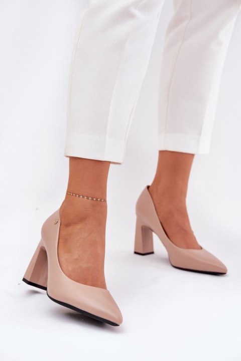 Czółenka Model Vinceza 62221 Beige - Step in style Step in style