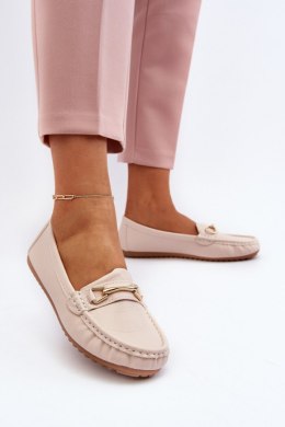 Mokasyny Model Ainslee NN22-986 Beige - Step in style Step in style