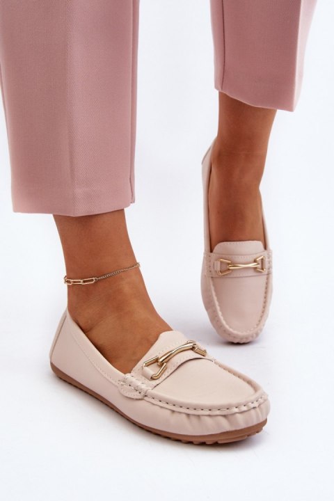 Mokasyny Model Ainslee NN22-986 Beige - Step in style Step in style Mokasyny Model Ainslee NN22-986 Beige - Step in style Step in style