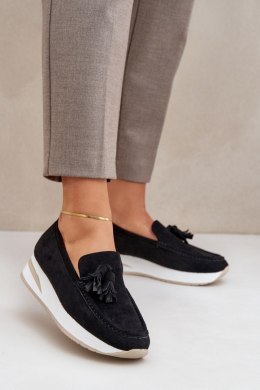 Mokasyny Model Challavia G-55 Black - Step in style Step in style