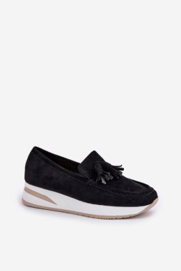 Mokasyny Model Challavia G-55 Black - Step in style Step in style