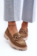 Mokasyny Model DA TW117 Brown - Step in style Step in style Mokasyny Model DA TW117 Brown - Step in style Step in style