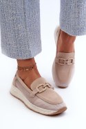 Mokasyny Model DA TW210 Beige - Step in style Step in style Mokasyny Model DA TW210 Beige - Step in style Step in style