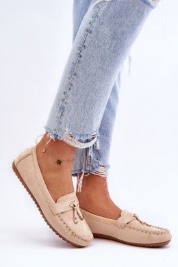 Mokasyny Model Good Time ZA28P Beige - Step in style Step in style