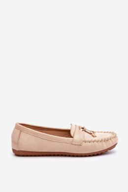 Mokasyny Model Good Time ZA28P Beige - Step in style Step in style