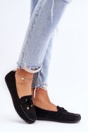 Mokasyny Model Good Time ZA28P Black - Step in style Step in style Mokasyny Model Good Time ZA28P Black - Step in style Step in style
