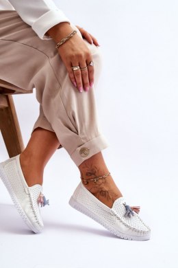 Mokasyny Model Lanzarot 23PB08-5372 White - Step in style Step in style
