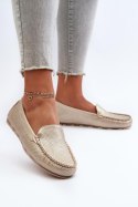 Mokasyny Model Ranica 24PB02-7669 Gold - Step in style Step in style Mokasyny Model Ranica 24PB02-7669 Gold - Step in style Step in style