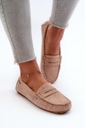 Mokasyny Model Rerceria HH712-8/HH712D-8 Light Beige - Step in style Step in style Mokasyny Model Rerceria HH712-8/HH712D-8 Light Beige - Step in style Step in style