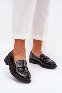 Mokasyny Model S.Barski HY51-379 Black - Step in style Step in style Mokasyny Model S.Barski HY51-379 Black - Step in style Step in style
