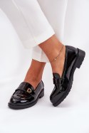 Mokasyny Model S.Barski HY51-379 Black - Step in style Step in style Mokasyny Model S.Barski HY51-379 Black - Step in style Step in style