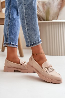 Mokasyny Model Tialorae W-16 Beige - Step in style Step in style
