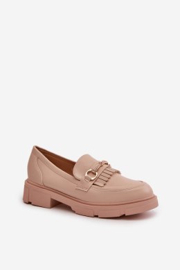 Mokasyny Model Tialorae W-16 Beige - Step in style Step in style