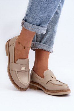 Mokasyny Model Zazoo 20165 Beige - Step in style Step in style