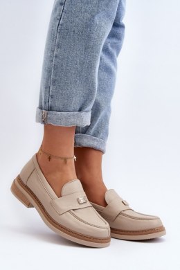 Mokasyny Model Zazoo 20165 Beige - Step in style Step in style