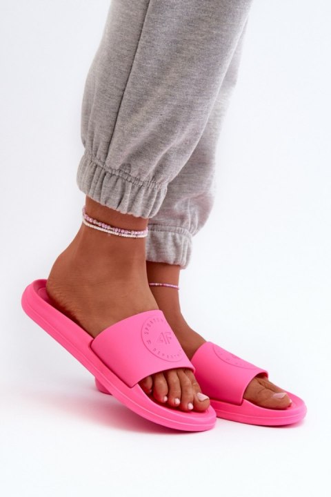 Sandał Klapki Model 4FMM00FFLIF045-53S Fuksja - Step in style Step in style Sandał Klapki Model 4FMM00FFLIF045-53S Fuksja - Step in style Step in style