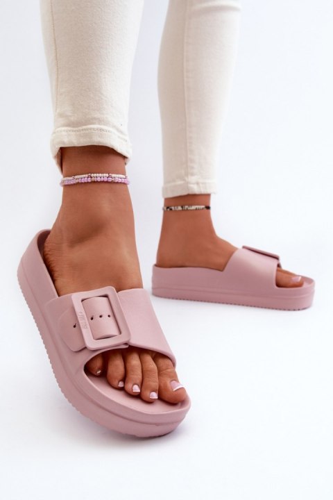 Sandał Klapki Model Big Star NN274A663 Pink - Step in style Step in style Sandał Klapki Model Big Star NN274A663 Pink - Step in style Step in style