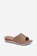 Sandał Klapki Model Inblu BV000037 Beige - Step in style Step in style Sandał Klapki Model Inblu BV000037 Beige - Step in style Step in style