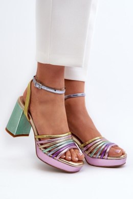 Sandały Model DA CR920 Multicolor Violet - Step in style Step in style