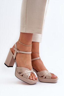 Sandały Model DA MR38-668 Beige - Step in style Step in style