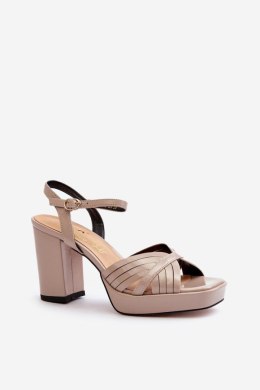 Sandały Model DA MR38-668 Beige - Step in style Step in style
