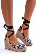 Sandały Model Lendy QQ-116 Black/White - Step in style Step in style Sandały Model Lendy QQ-116 Black/White - Step in style Step in style