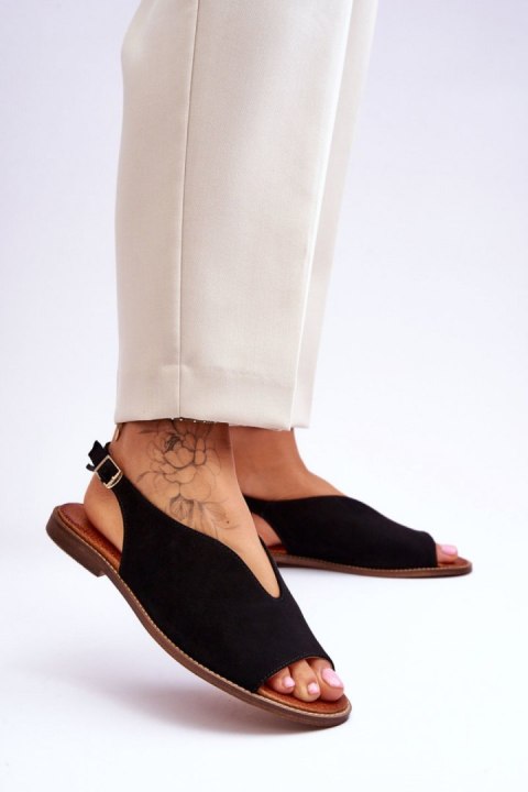 Sandały Model Lewski Shoes 3220/X Black Zamsz - Step in style Step in style Sandały Model Lewski Shoes 3220/X Black Zamsz - Step in style Step in style