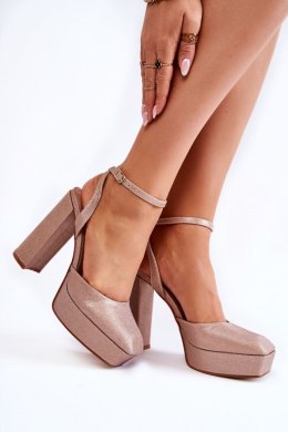 Sandały Model Rosel 3557-1 Gold - Step in style Step in style