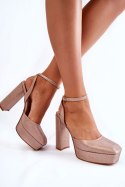 Sandały Model Rosel 3557-1 Gold - Step in style Step in style Sandały Model Rosel 3557-1 Gold - Step in style Step in style