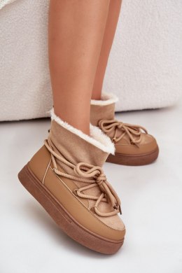 Śniegowce Model Aziara 8933 Camel - Step in style Step in style
