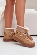 Śniegowce Model Aziara 8933 Camel - Step in style Step in style Śniegowce Model Aziara 8933 Camel - Step in style Step in style