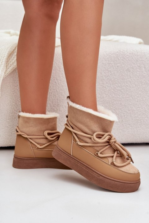 Śniegowce Model Aziara 8933 Camel - Step in style Step in style Śniegowce Model Aziara 8933 Camel - Step in style Step in style