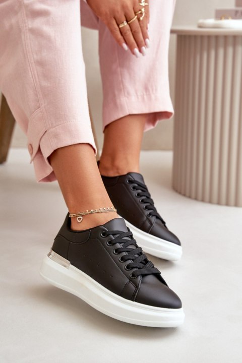 Trampki Model Nevelena JDJ-18 Black - Step in style Step in style Trampki Model Nevelena JDJ-18 Black - Step in style Step in style