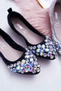 Baleriny Model Crystal C87 Black - Step in style Step in style Baleriny Model Crystal C87 Black - Step in style Step in style