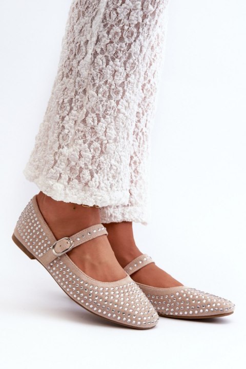Baleriny Model Tinara T613P Beige - Step in style Step in style Baleriny Model Tinara T613P Beige - Step in style Step in style
